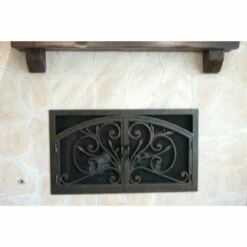 Orchid Rectangular Inside Arch Fireplace Door - Wrought Iron -DIMPLEX Sales Store orchid 4 arch rec web2 57496.1657651292
