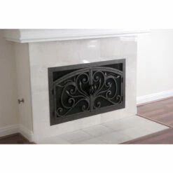 Orchid Rectangular Inside Arch Fireplace Door - Wrought Iron -DIMPLEX Sales Store orchid 4 arch rec web4 16567.1657651292