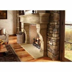 The Palacio - Concrete Fireplace Surround -DIMPLEX Sales Store palacio surround side 2 web 95784.1564677173