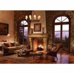 The Palacio - Concrete Fireplace Surround -DIMPLEX Sales Store palacio surround side web 54564.1564677173
