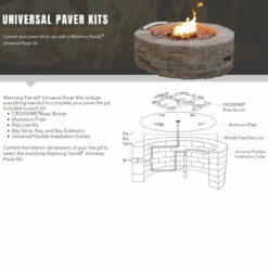 23" - 25" Circular Or Square Opening Universal Paver Kits | Warming Trends 5 23" - 25" Circular Or Square Opening Universal Paver Kits | Warming Trends -DIMPLEX Sales Store paver kit graphic 00572.1594850970