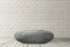 Pebble Concrete Fire Pit 56" X 38"