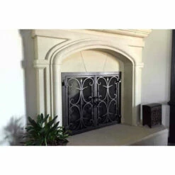 Rancho Santa Fe Rectangular Fireplace Door - Wrought Iron -DIMPLEX Sales Store rancho santa fe 9 rectangular fireplace door web9 17926.1581639697