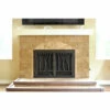 Redwood Rectangular Fireplace Door - Wrought Iron
