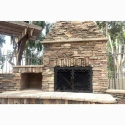 Reef Rectangular Fireplace Door - Wrought Iron -DIMPLEX Sales Store reef 35 fireplace door web2 14921.1574814575