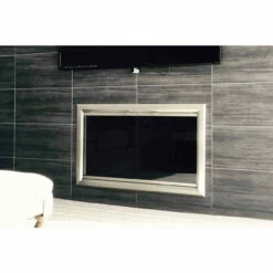 Reflections Rectangular Fireplace Door - Aluminum
