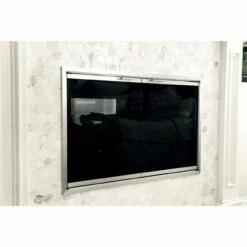 Malibu Rectangular Fireplace Door - Aluminum