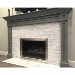 Reflections Rectangular Fireplace Door - Aluminum -DIMPLEX Sales Store reflection 28 web5 77176.1574881819