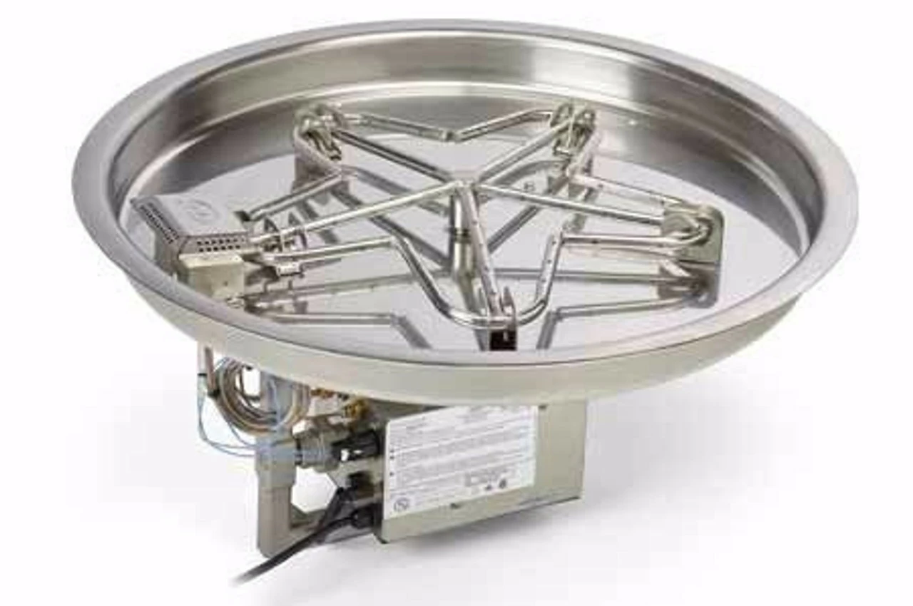 25" Round Bowl Pan Penta Burner Fire Pit Insert – Electronic Ignition - HPC 1 25" Round Bowl Pan Penta Burner Fire Pit Insert – Electronic Ignition - HPC