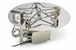 24" Flat Bowl Pan Penta Burner Fire Pit Insert Hi/Lo – Electronic Ignition - HPC
