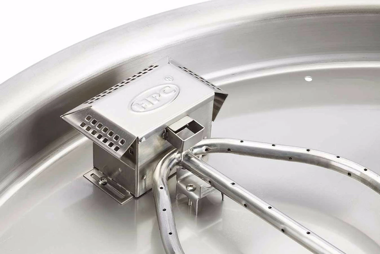 13" Round Bowl Pan Fire Pit Insert – Electronic Ignition - HPC 2 13" Round Bowl Pan Fire Pit Insert – Electronic Ignition - HPC - Image 2