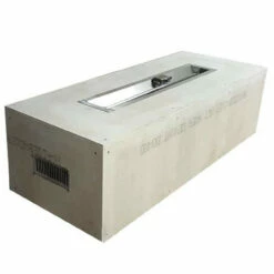 60" X 24" Push Button Rectangle Enclosure 36" Trough Burner - HPC Ready-to-Finish