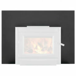 Small Metallic Charcoal Finish Backerplate For S20i Fireplace Insert - Napoleon