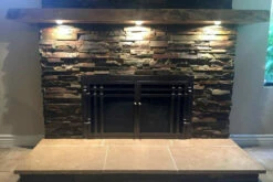 Santa Cruz Rectangular Fireplace Door - Wrought Iron -DIMPLEX Sales Store santa cruz fireplace door web2 34072.1574816248