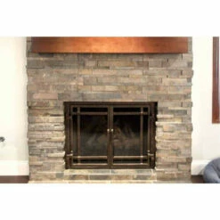 Santa Monica Rectangular Fireplace Door - Wrought Iron -DIMPLEX Sales Store santa monica 19 rectangular fireplace door web1 13878.1574881362