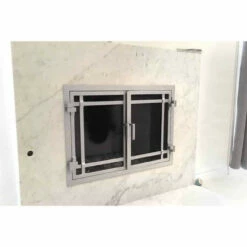 Santa Monica Rectangular Fireplace Door - Wrought Iron -DIMPLEX Sales Store santa monica 19 rectangular fireplace door web2 84107.1574881362