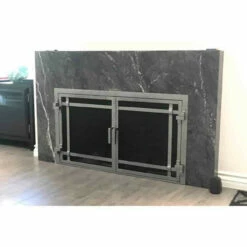 Santa Monica Rectangular Fireplace Door - Wrought Iron -DIMPLEX Sales Store santa monica 19 rectangular fireplace doors web3 12761.1574881362