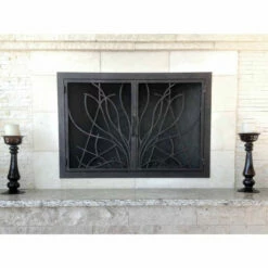 Saratoga Rectangular Fireplace Door - Wrought Iron -DIMPLEX Sales Store saratoga 16 fireplace door after 22754.1574812996