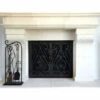 Sequoia Rectangular Fireplace Door - Wrought Iron