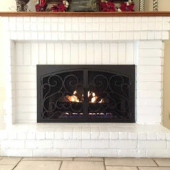 Sequoia Rectangular Fireplace Door - Wrought Iron -DIMPLEX Sales Store sequoia 3 03 web 84609.1581970435