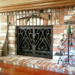 Sequoia Rectangular Fireplace Door - Wrought Iron -DIMPLEX Sales Store sequoia 3 04 web 98488.1581970435