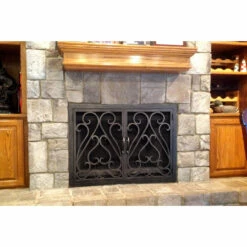 Sequoia Rectangular Fireplace Door - Wrought Iron -DIMPLEX Sales Store sequoia 3 05 web 57338.1581970435