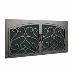 Sequoia Rectangular Inside Arched Fireplace Door - Wrought Iron -DIMPLEX Sales Store sequoia 3 arch rec fireplace door web 98603.1582138258