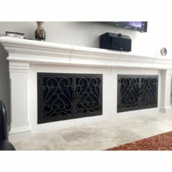 Sequoia Rectangular Fireplace Door - Wrought Iron -DIMPLEX Sales Store sequoia 3 two door web 27300.1581970437