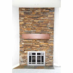 Solana Rectangular Fireplace Door - Wrought Iron