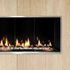 Satin Stainless Steel Trim For Solas Forty8 Slim-Line Fireplace