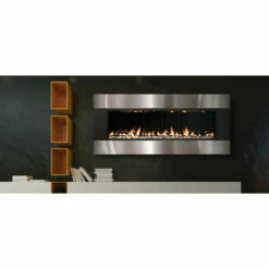 FORTY6 - Solas Wall Mounted Direct Vent Linear Fireplace