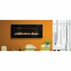 FORTY6 - Solas Wall Mounted Direct Vent Linear Fireplace -DIMPLEX Sales Store solas forty6 gas fireplace high gloss surround web 68526.1580945118
