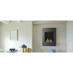 ONE6 - Solas Wall Mounted Direct Vent Linear Fireplace -DIMPLEX Sales Store solas on6 satin black fireplace web 22792.1635269243