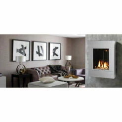 ONE6 - Solas Wall Mounted Direct Vent Linear Fireplace -DIMPLEX Sales Store solas one6 fireplace steel grey web 80999.1635269243