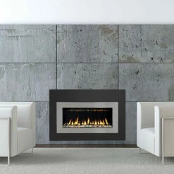 Satin Black And Steel Grey Surround 38" X 26" For Solas Twenty6 FI