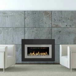 Satin Black And Steel Grey Surround 40" X 29" For Solas Twenty6 FI
