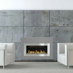 Steel Grey And Stainless Steel Surround 38" X 26" For Solas Twenty6 FI