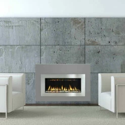Steel Grey And Stainless Steel Surround 40" X 25" For Solas Twenty6 FI