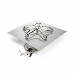 30" Square Flat Pan Penta Burner Fire Pit Insert - Match Lit Ignition - HPC
