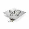 18" Square Flat Pan Penta Burner Fire Pit Insert - Match Lit Ignition - HPC