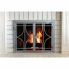 Stella Rectangular Fireplace Door - Wrought Iron