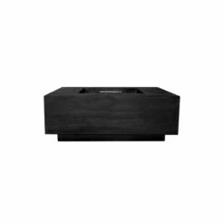 Tavola 3 Square Concrete Fire Pit 48" X 48" -DIMPLEX Sales Store tavola 3 fire table ebony color web 76143.1673985994