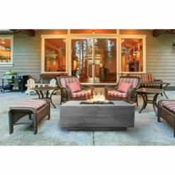 Tavola 3 Square Concrete Fire Pit 48" X 48" -DIMPLEX Sales Store tavola 3 fire table patio web 19102.1673909936