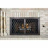Trabuco Rectangular Fireplace Door - Wrought Iron