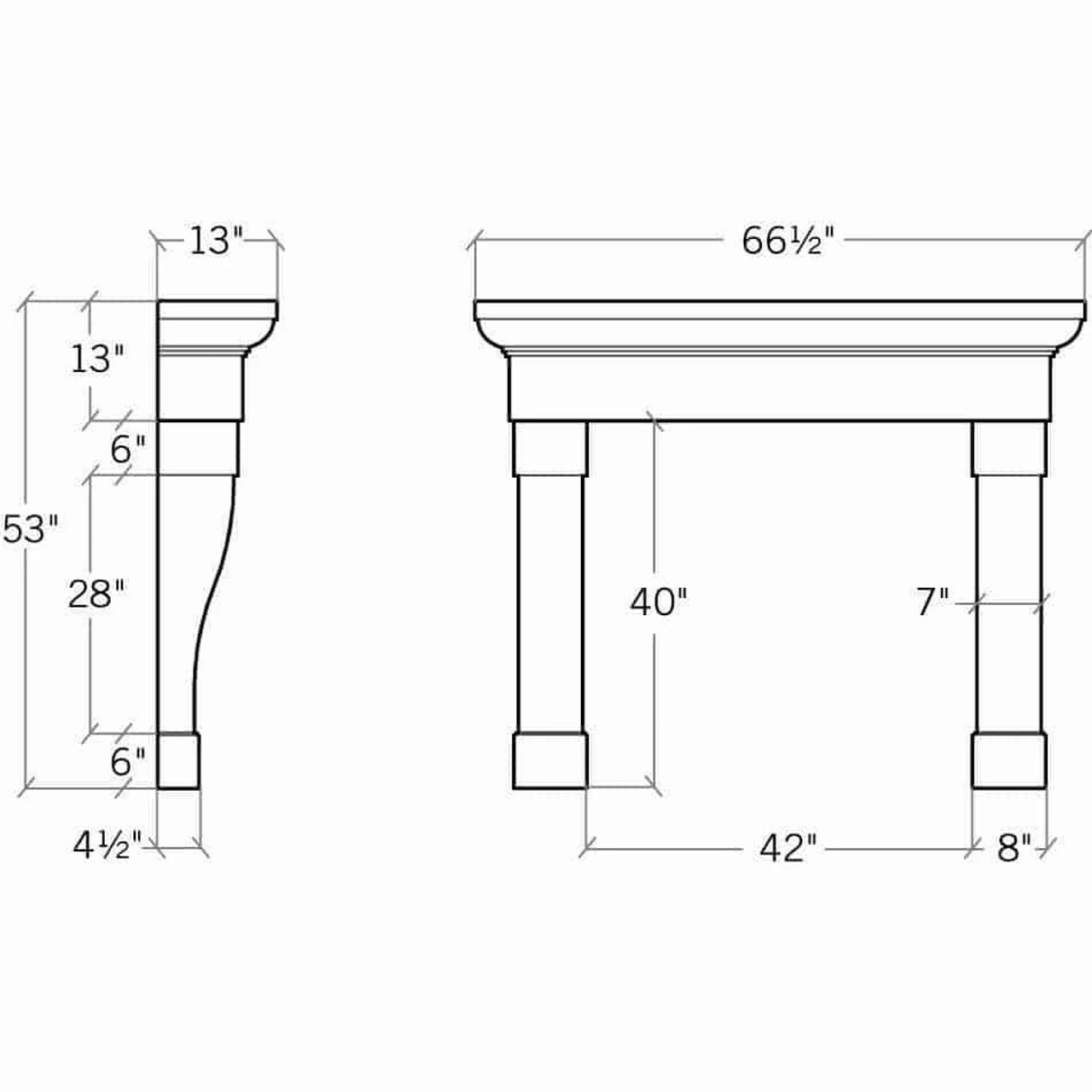 The Valentina - Concrete Fireplace Surround 2 The Valentina - Concrete Fireplace Surround - Image 2