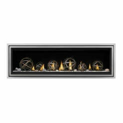 Vector 62" Single-Sided Linear Gas Fireplace - Napoleon -DIMPLEX Sales Store vector lv62 wrought iron globes shore fire stainless trim web 99557.1638277942