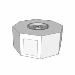 The Outdoor Plus Ready-to-Finish Octagon Fire Pit Form With Door